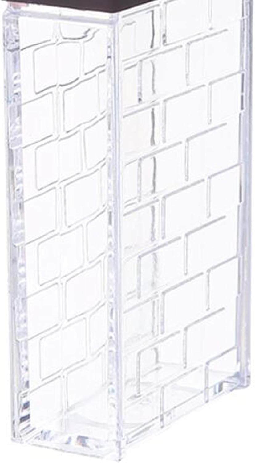 6 Case Spice Shaker Jars, Transparent Condiment Container Set for Salt Spices Seasoning Storage Box