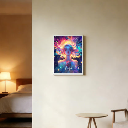 Virgo Constellation Diamond Painting Kits for Adults, Constellation Diamond Painting Art Kit for Adult, 5D Full Drill Painting by Diamonds Art for Home Leisure and Wall Decoration Gifts 12x16 Inch
