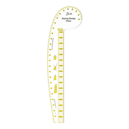 Dritz Design Ruler Trio with Styling Design, Curve & Hip Curve Rulers for Sewing