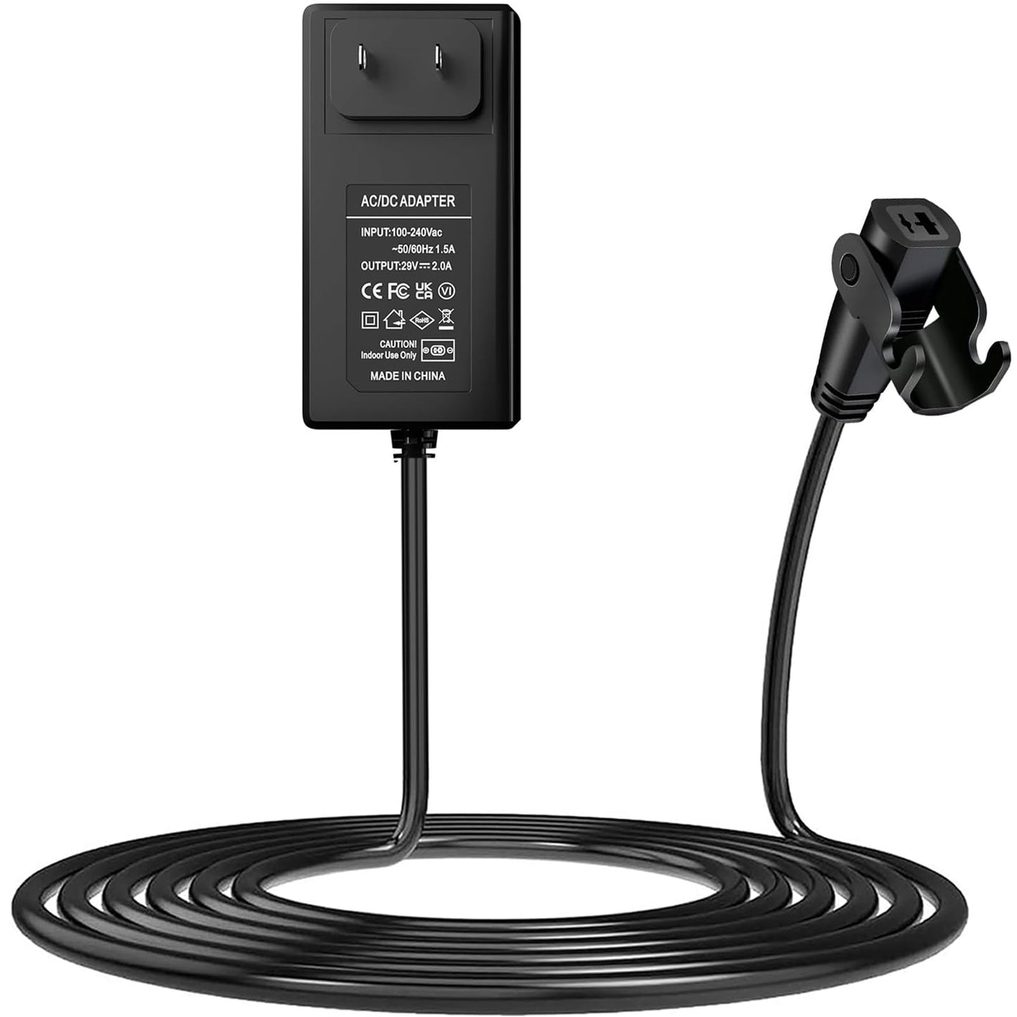 Universal Power Cord for Wall Plug-in Recliner Chair-2-Pin Adapter for Lift Chair,Recliner Sofa,Recliner Couch,29V 2A Recliner Power Supply Compatible with Most Makes & Models ZB-H290020A-C ZBPOWER