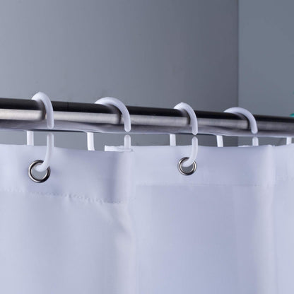 18 Hooks,108" W72" Inch MORNITE Extra Wide Shower Curtain Mens Bathroom Teal Light Blue Ombre White, Wrap Around