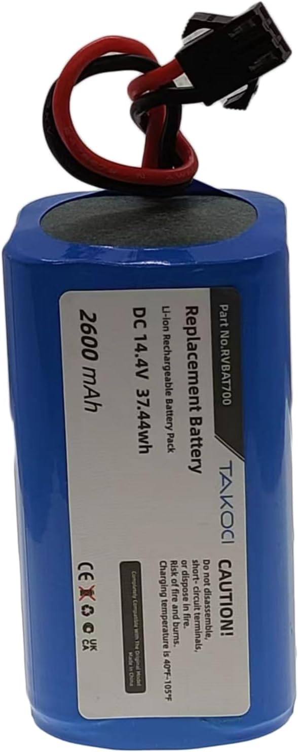 Replacement Shark RVBAT700 Battery for Shark ION Robot RV720, RV750, RV700 Vacuum Cleaners