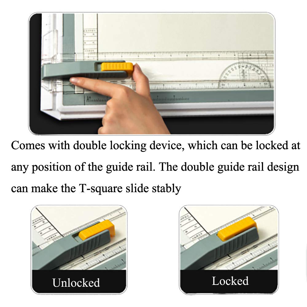 SALEMAR Inch Scale A3 Drafting Table Drawing Board Graphic Architectural Sketch Tool Set