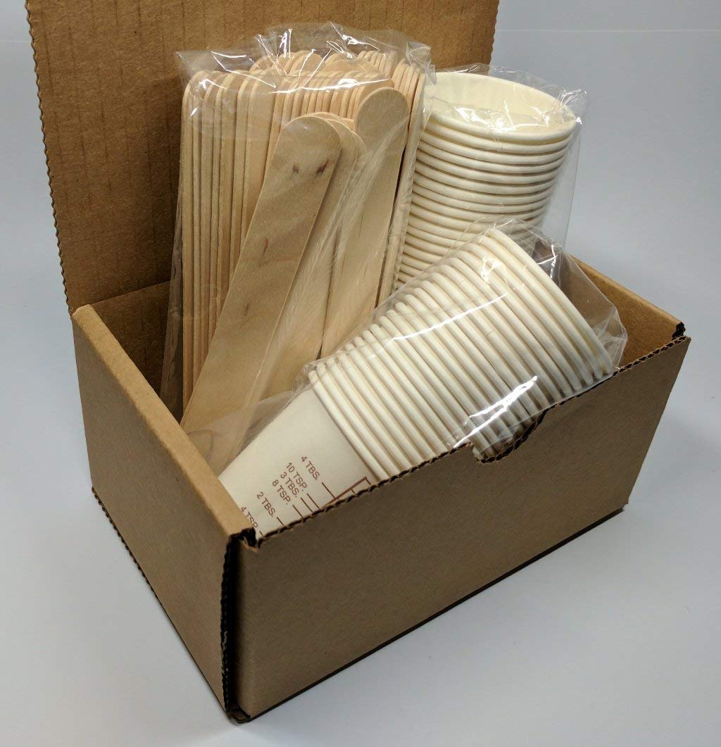 NSI Small Batch Mixing Kit: 50 Graduated Cups and 50 Sticks for Paint, Resin, Epoxy