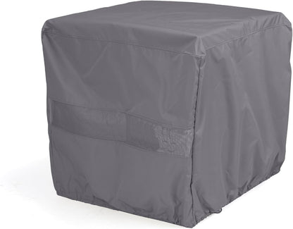 300D 18W 18D 18H, Covermates Elite Square Patio Accent Table Cover Elite Polyester, Water-Resistant, Drawcord Hem, Mesh