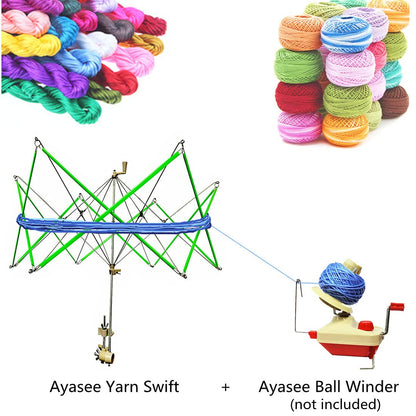Yarn Swift Yarn Ball Winder Umbrella Knitting Holder for Skeins