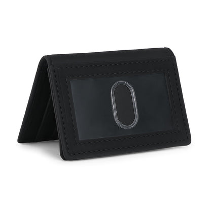 TheAntiq Premium Leather Card Wallet, RFID Blocking Expandable Business Card Case, Bifold Card Holder for Men and Women, Men's Purse, Wallet for Men (Business Card Wallet, Black)