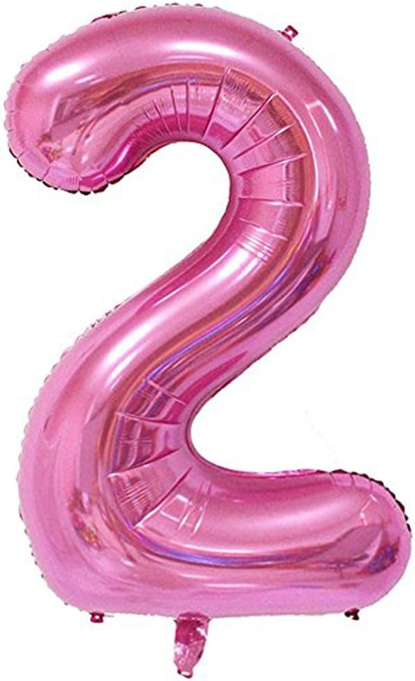 Tellpet Pink Number 2 Balloon - 40 Inch
