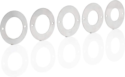 WHITEHORSE Bird House Predator Guards - Set of 5 Stainless Steel Rings with 5 Different Hole Sizes