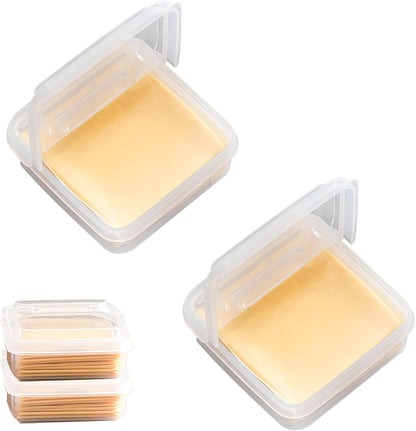 WonLiq 2 Pack-Plastic Sliced Cheese Storage Containers with lids Airtight Keeps Cheese Fresh and Delicious Cheese