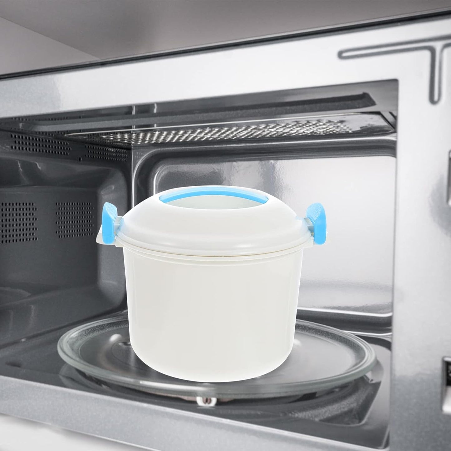 UPKOCH Mini Rice Cooker, Microwave Rice Cooker Steamer Bowl with Rice Paddle for Vegetables, Quinoa, Oatmeal, Ramen