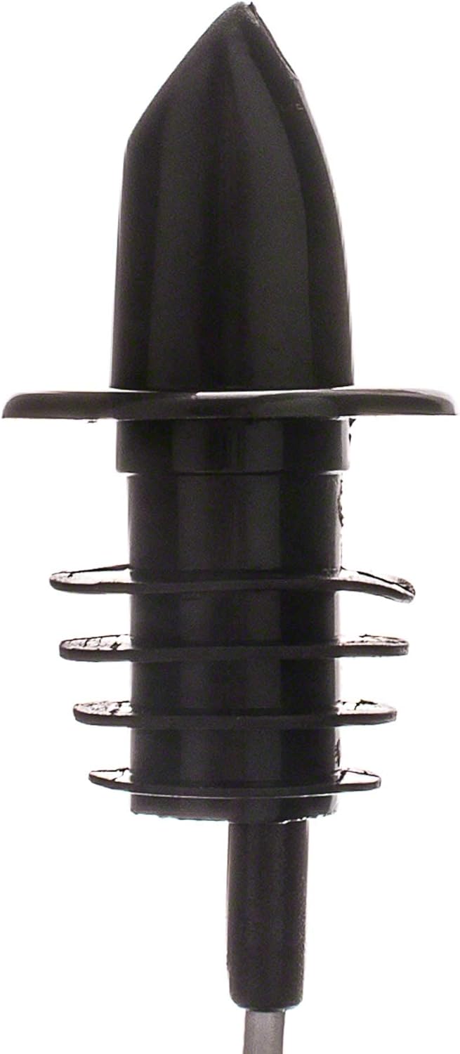 TableCraft Free Flow Pourers, Black, 24-Pack