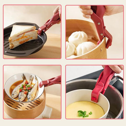 Multi-Purpose Anti-Scald Bowl Holder Clip for Kitchen, Silicone Anti-Slip Clip for Dishes, Pots, Bowls