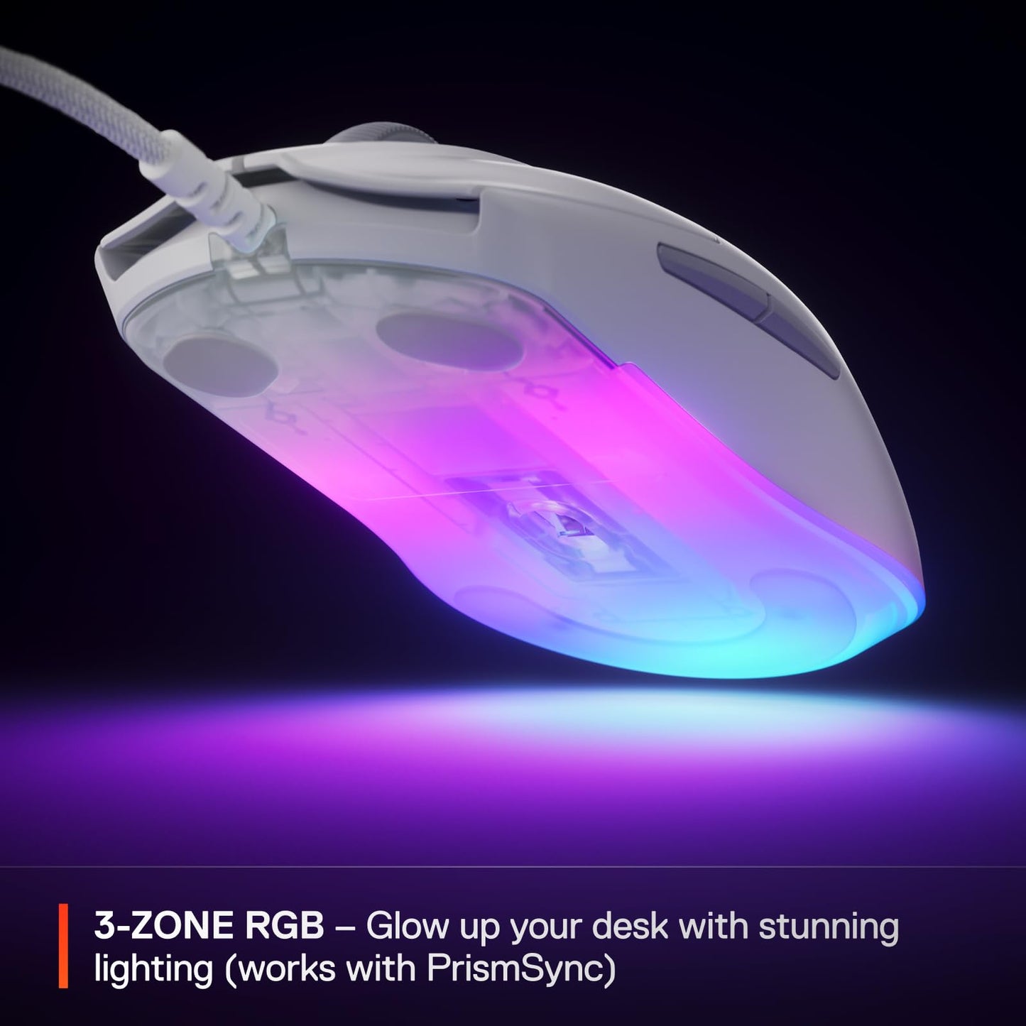 SteelSeries Rival 3 Wireless Gen 2 Gaming Mouse — 2.4GHz and Bluetooth — 18000 DPI TrueMove Air Optical Sensor — 60 Million Click Durability — Light-Weight — 100% PTFE Feet — Black
