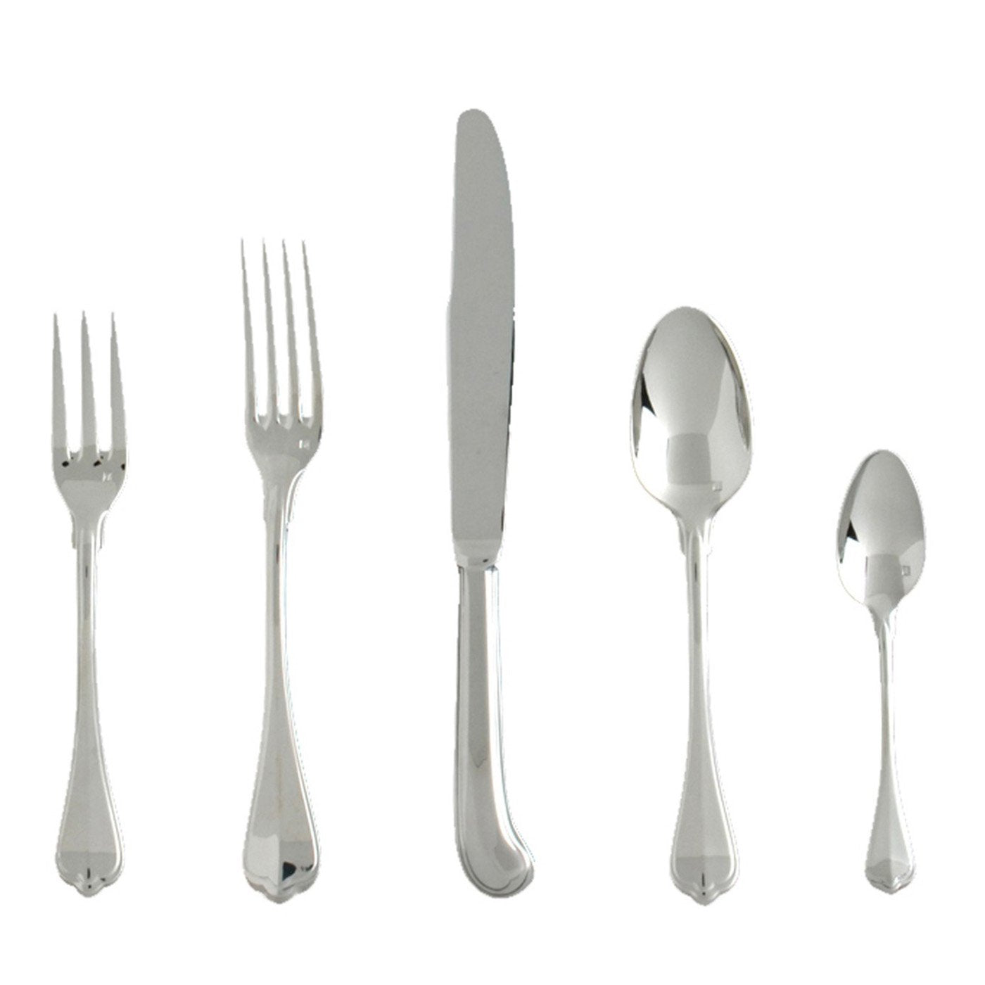Fortessa San Marco 18/10 Stainless Steel Flatware, 5 Piece Place Setting, Service for 1