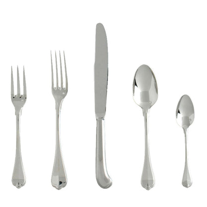 Fortessa San Marco 18/10 Stainless Steel Flatware, 5 Piece Place Setting, Service for 1
