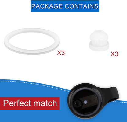 6pcs Silicone Gasket Replacement for DRINCO 14/18/22/32/40/64oz Water Bottles, Straw Lid Seal & Vent Hole Gaskets