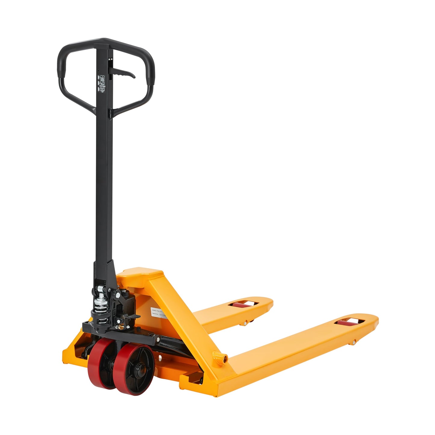 Aeqanta Pallet Jack 6600 lbs Capacity, 27" x 48" Forks, Heavy Duty Manual Pallet Jack Truck with Quiet PU Wheels, for Retail Showrooms, Epoxy Floors & Heavy Manufacturing