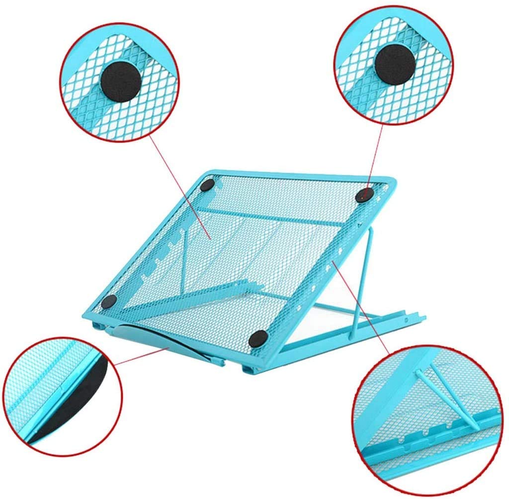 ZUHSA Multifunctional Adjustable Light Box Pad Stand Diamond Painting Stand Tablet Notebook Support fit for 5d Diamond Painting Kits Laptop (Blue)