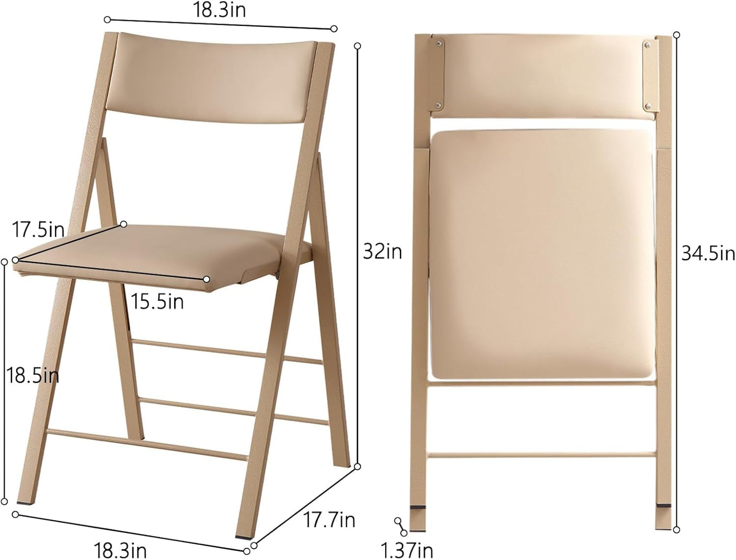 VASTATIO Folding Dining Chairs and Table Set, Space-Saving Dining Table and 2 Padded Steel Frame Folding Chairs(Wood), Drop Leaf Dining Table with Extra Large Storage Space and 2 Drawers