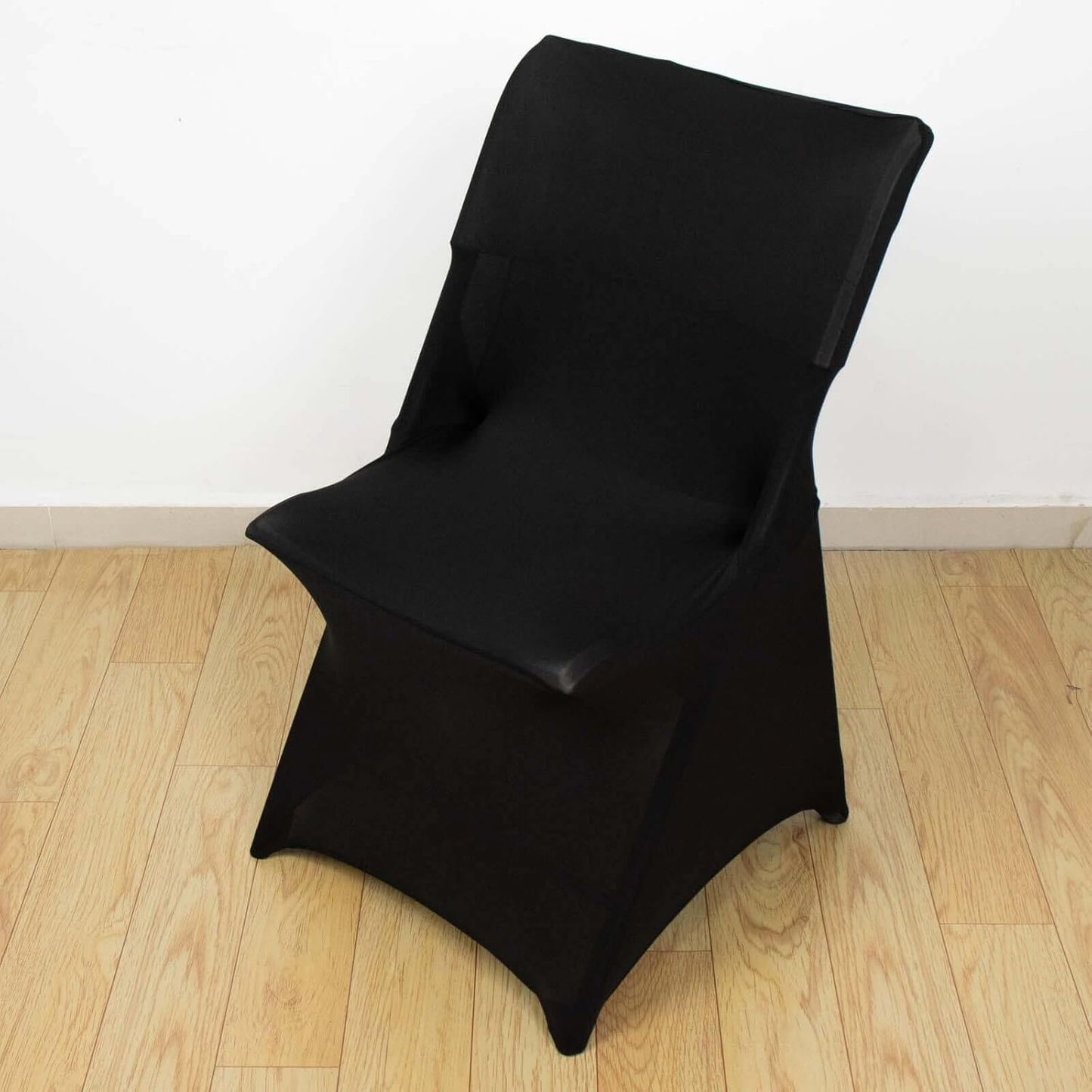 Premium Black Spandex Chair Cover for Lifetime Folding Chairs