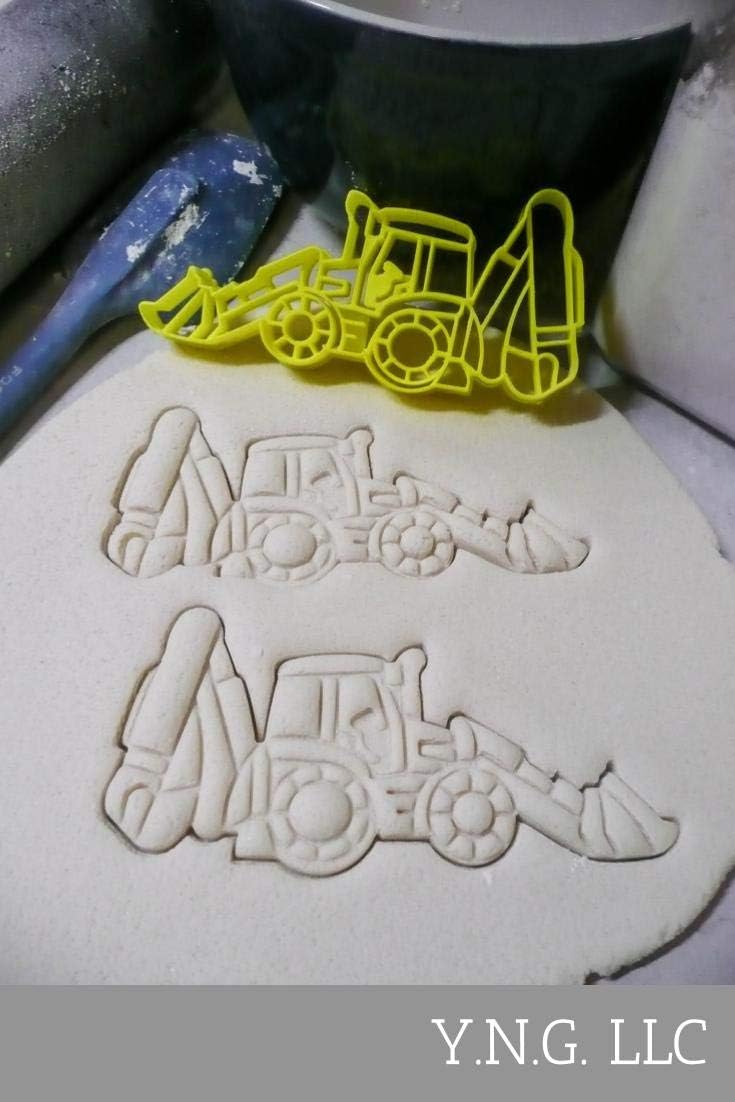 BACKHOE DIGGER Cookie Cutter - Excavating Construction Equipment Vehicle, Made in USA PR3231