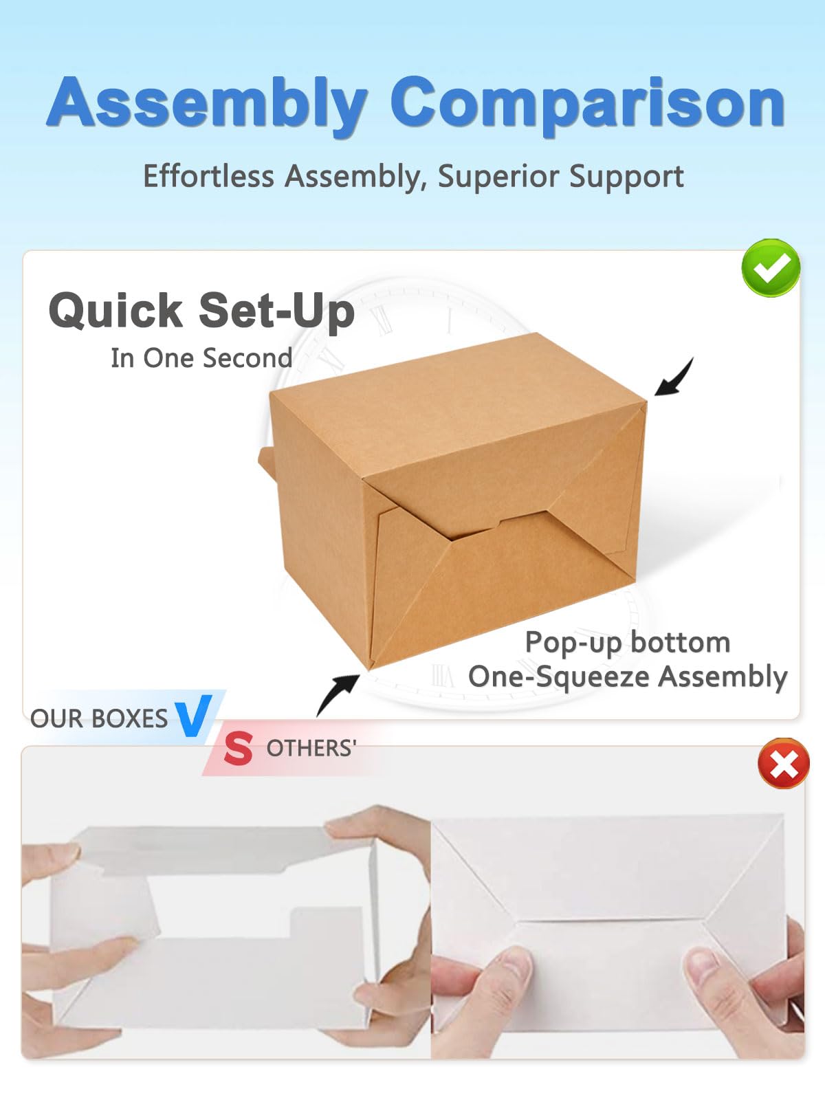 Shallive 15 Pcs Large Treat Boxes 9x6x6 Inch Brown Kraft Lunch Boxes with Handle Gift Bags For Baby Shower Birthday Party Supplies