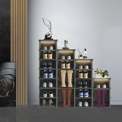 Rack12Tiers, Entryway,Hallway,Closet, AFOORD Narrow Shoe Tall Skinny Shoe Organizer, Small Space and Vertical Shoe