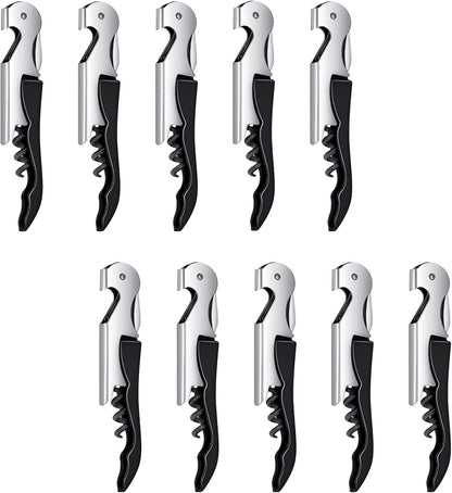 Professional Wine Opener - All-In-One Waiters Corkscrew, Best Choice for Sommeliers, 10 Packs