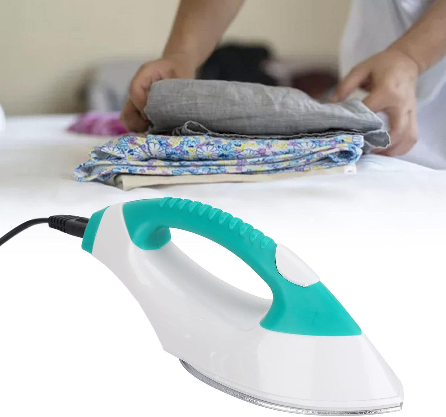 Mini Ironing Machine, Portable Steam Iron, Fast Heating Heat Press for Household Travel Ironing Clothes