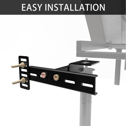 Ogonbrick Headboard Brackets Adjustable，Adjustable Headboard Bracket for Bed Frame Headboard Wall Mounting Brackets with Footboard Extension Kit Fit Matte Black
