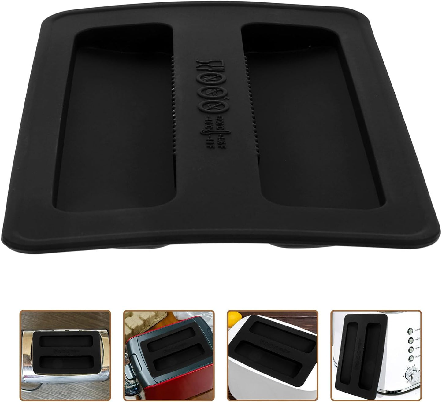 Luxshiny 2 Slice Toaster Cover, Silicone Bread Maker Cover, Dust and Fingerprint Protection for Toaster