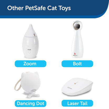 PetSafe Slimcat Slow Feeder Ball for Cats - Interactive Puzzle Game for Your Cat - Fill with Food and Treats - Great for Indoor Play for Kittens and Adult Cats, Portion Control and Fast Eaters (Blue)