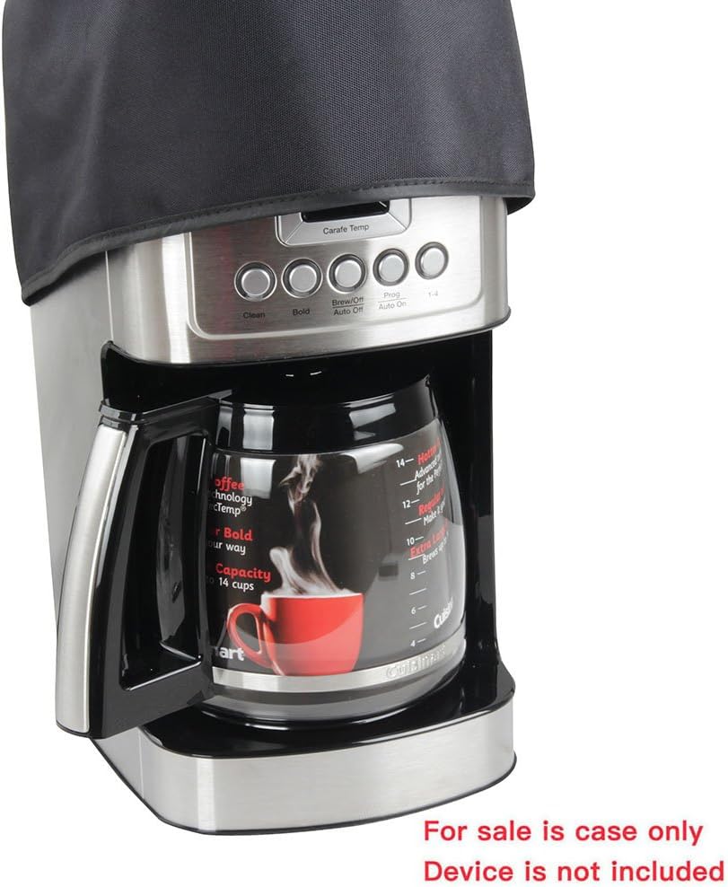 Hermitshell Dust Proof Cover - Soft Velvet Lining Fits Cuisinart DCC-3200AMZ / DCC-3400 14 Cup Programmable Coffeemaker