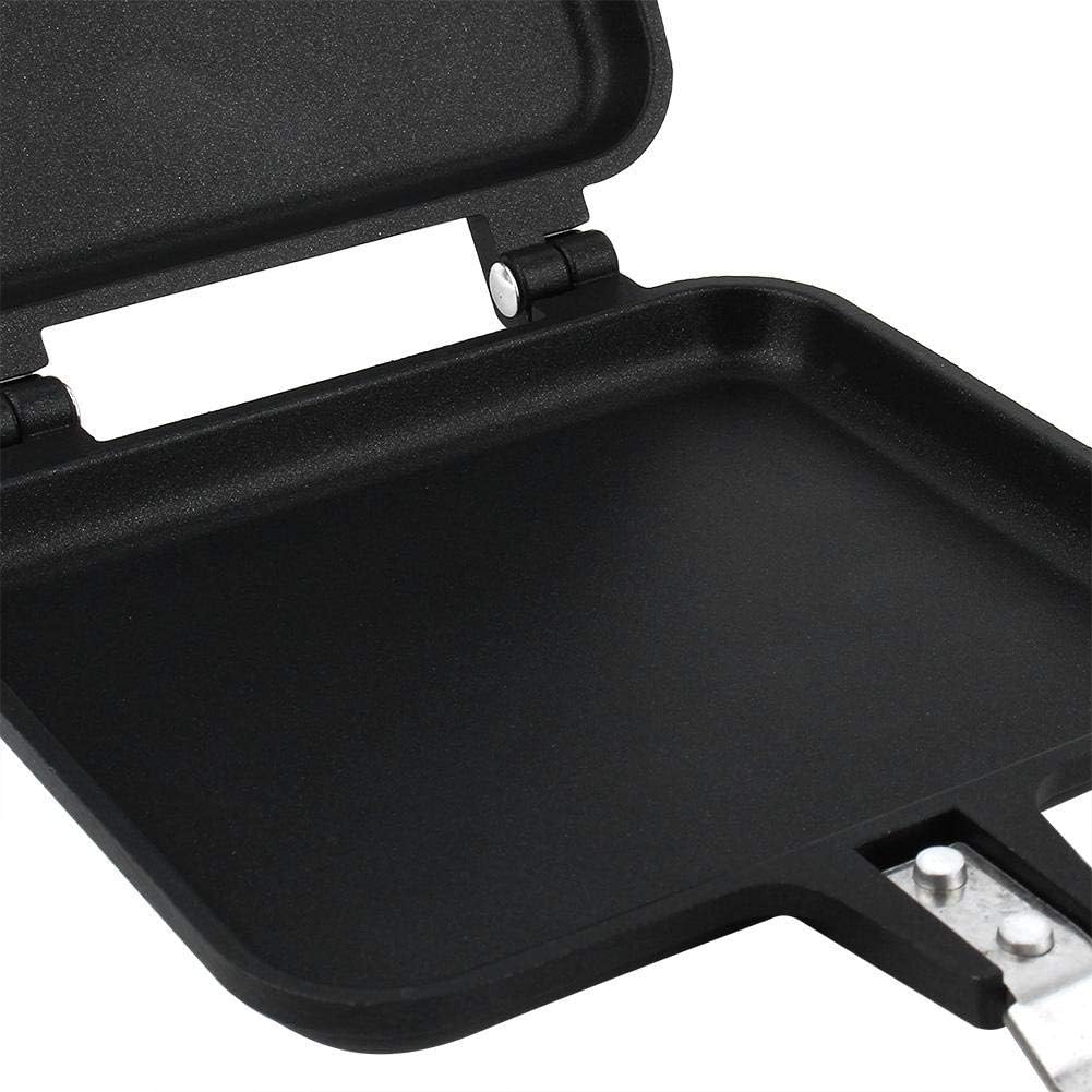Double-Sided Non-stick Frying Pan, Grill Pan, Waffle Maker for Cake, Toast, Sandwich, Snack Griddle