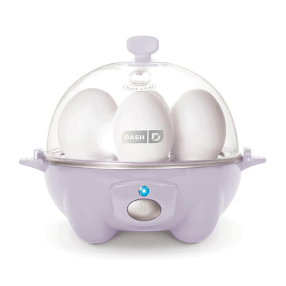 DASH Rapid Egg Cooker: 6 Egg Capacity Electric Egg Cooker for Hard Boiled Eggs, Poached Eggs, Scrambled Eggs, or Omelets with Auto Shut Off Feature - Aqua, 5.5 Inch (DEC005AQ)