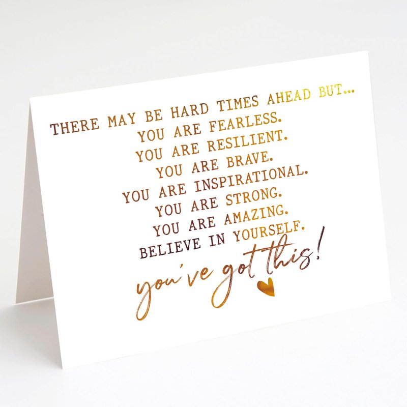PUGAILA Heartfelt Encouragement&Support Card, Sympathy, Get Well, Affirmation, Positive Sobriety, Thinking of You, Speedy Surgery Recovery Card&Gift for Family Friend Coworker Cancer Patients