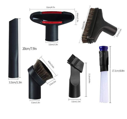 Heodim 1 1/4 inch Vacuum Attachments Brushes for Shop Vac Accessories 1/4 inch 1 3/8 inch Vacuum Cleaner Accessories