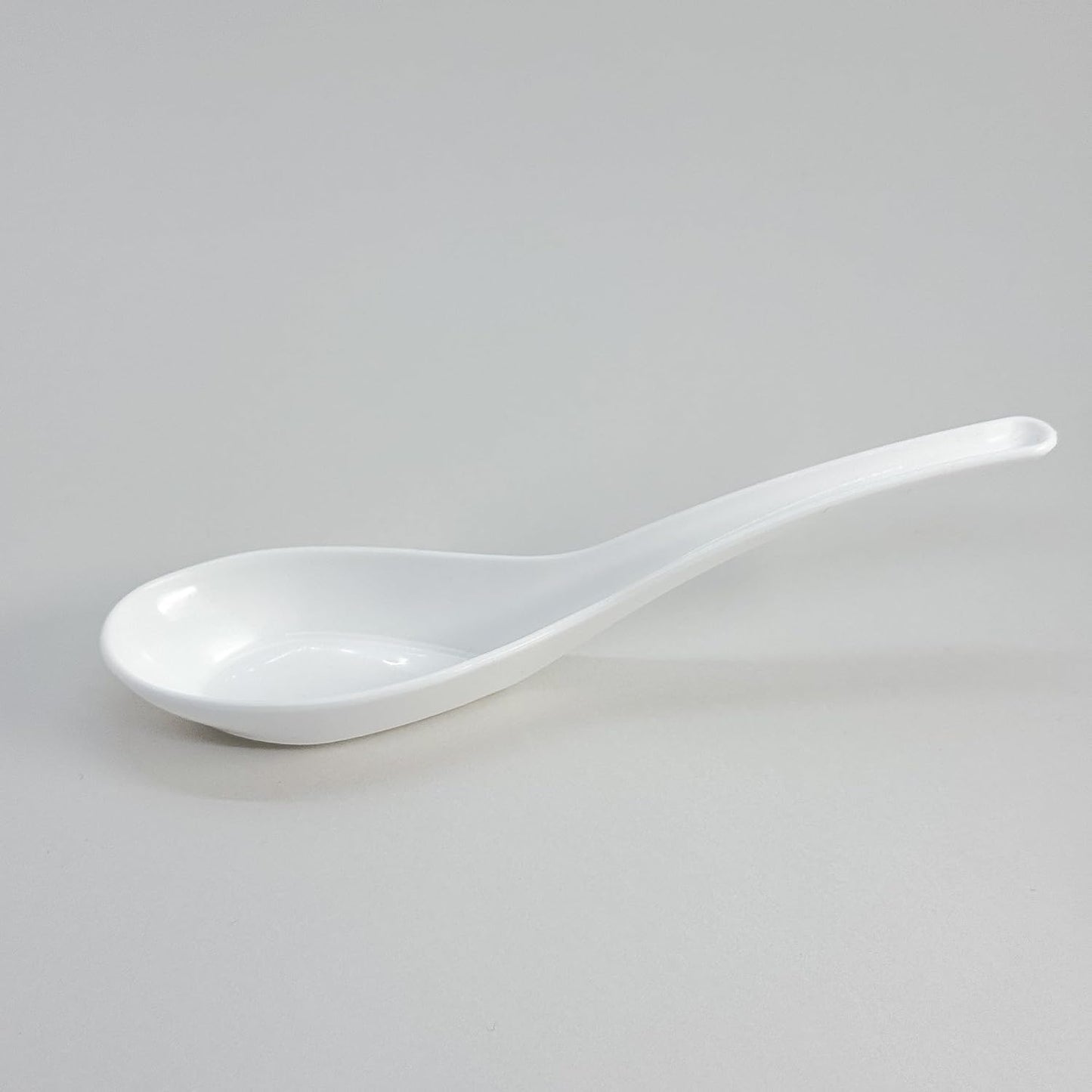 5 Pcs Reusable Plastic Chinese Soup Spoon for Ramen, Soup, Fried Rice, Heat Resistant, Unbreakable