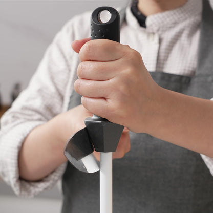 SHARPAL 118H Ceramic Honing Rod - Professional Knife Sharpener Steel, Ceramic Sharpening Rod for Kitchen Knives, Built-in Angle Guide, Anti-Break Cap, Durable Sharpening Stick Mothers Day Gifts