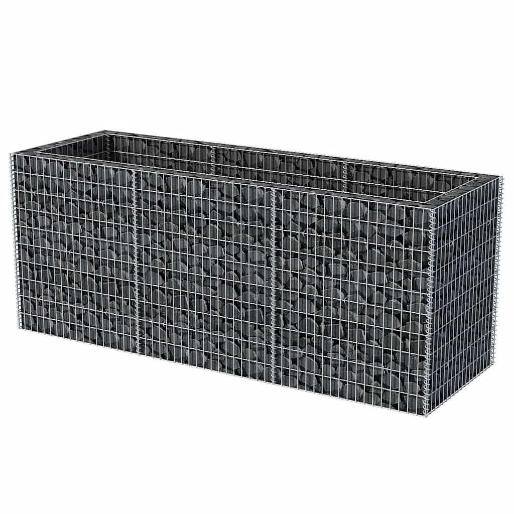 Tmriohed Large Galvanized Steel Raised Garden Bed, 106.3x35.4x39.4 in Rectangular Outdoor Metal Planter for Patio Balcony, Silver, Heavy-Duty Flower Box for Vegetables, Herbs & Plants