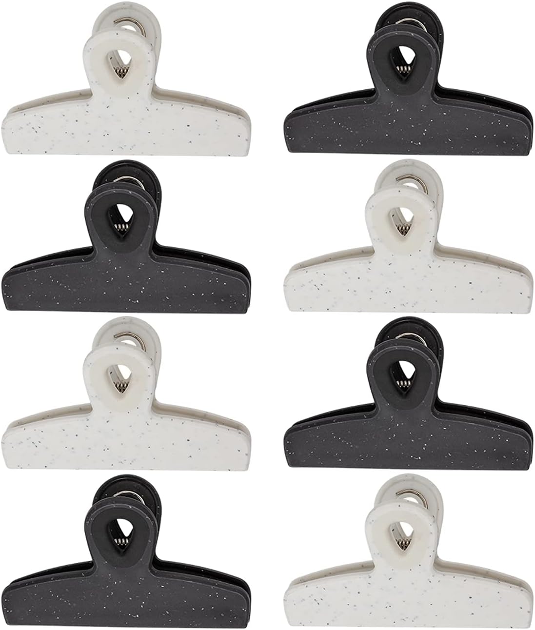 COOK WITH COLOR Set of Eight Large Heavy Duty Bag Clips, 5" Chip Bag Clips for Food Storage with Air Tight Seal