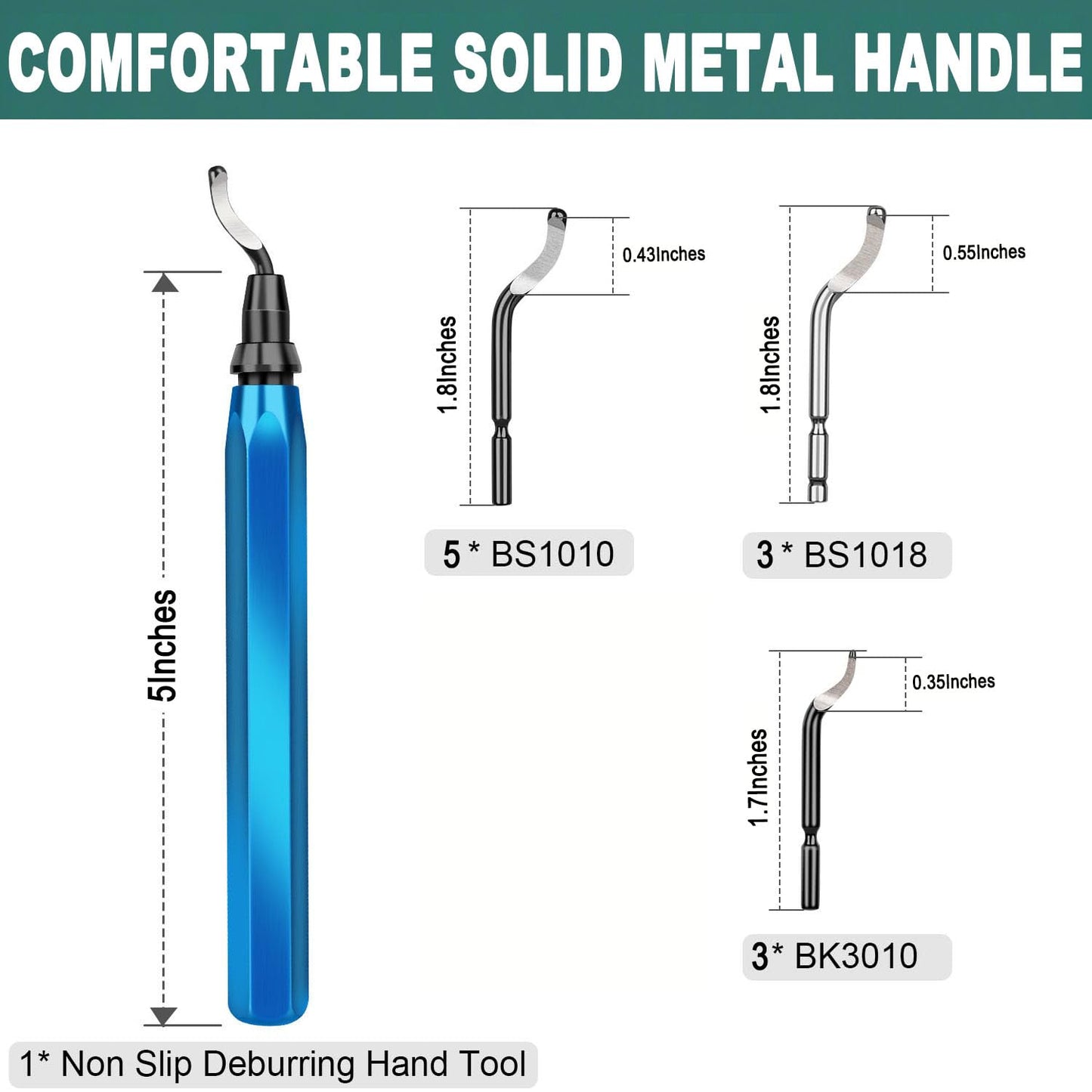 3D Print Deburring Tool Set with 11pc High Speed Steel Multipurpose Blades Removing Burr 5Pcs Needle File 1pc Micro Wire Cutter for 3D Printed Edges Metal Resin Copper Plastic PVC Pipes