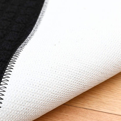 COSY HOMEER 32X20 Inch Anti Fatigue Kitchen Rug Mats are Made of 100% Polypropylene Half Round Rug Cushion Specialized in Anti Slippery and Machine Washable Black(3 pcs)