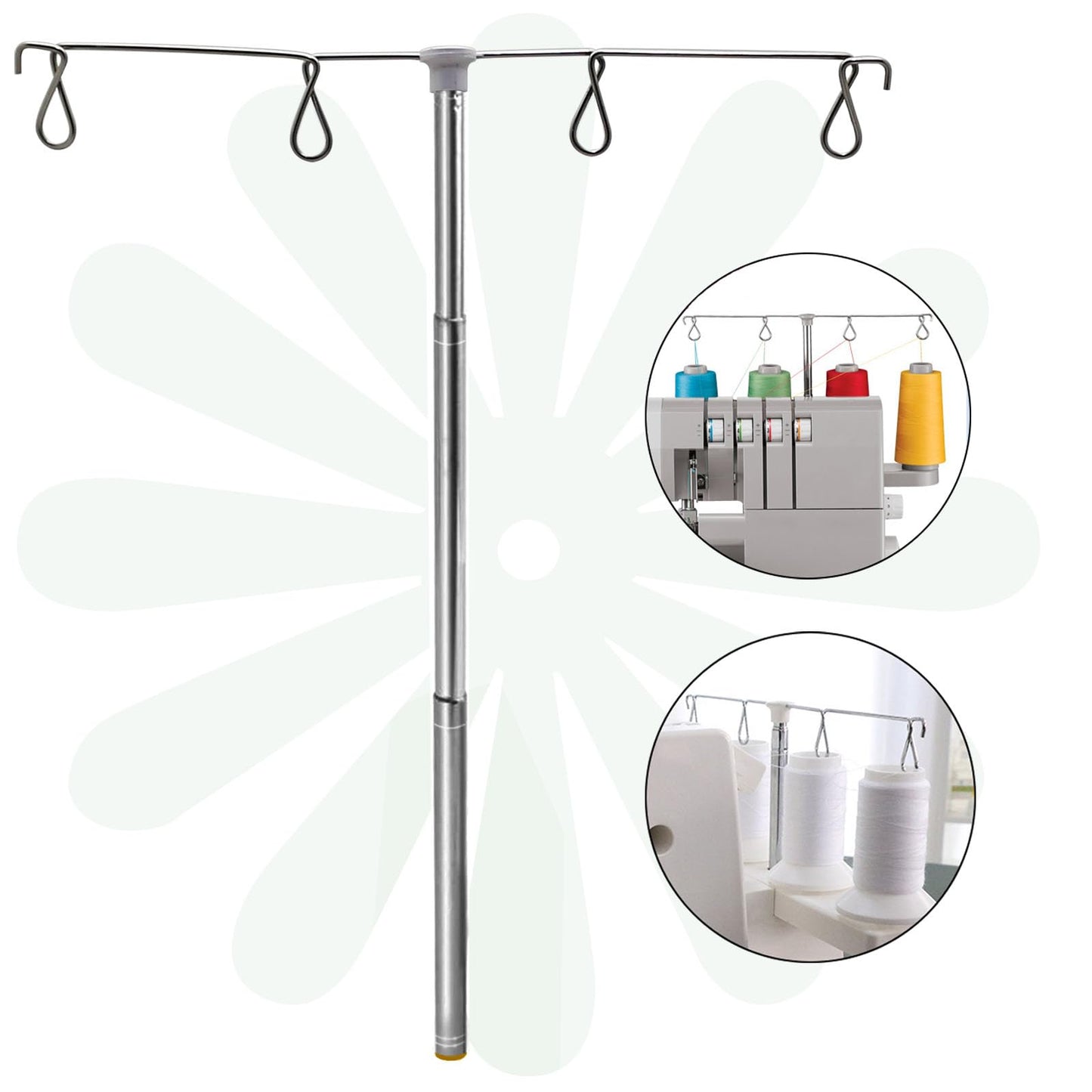 YEQIN Telescopic Thread Stand Compatible with Singer 14CG, 14HD, 14SH, 14U, 14U234 Serger Overlock Machine
