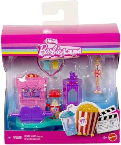 Barbie Mini Doll House Playset - Barbie Land with 1.5-Inch Doll, Furniture & Accessories