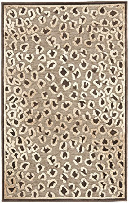 SAFAVIEH Paradise Collection Accent Rug - 2' x 3', Beige & Brown, Animal Print Viscose Design, Ideal for High Traffic Areas in Entryway, Living Room, Bedroom (PAR84-303)