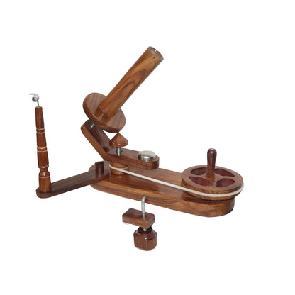 Yarn Winder with Swift Combo – Wooden Yarn Ball Holder and Swift Stand for Smooth Yarn Winding, Knitting & Crochet Tool, Handmade Yarn Organizer for Crafters
