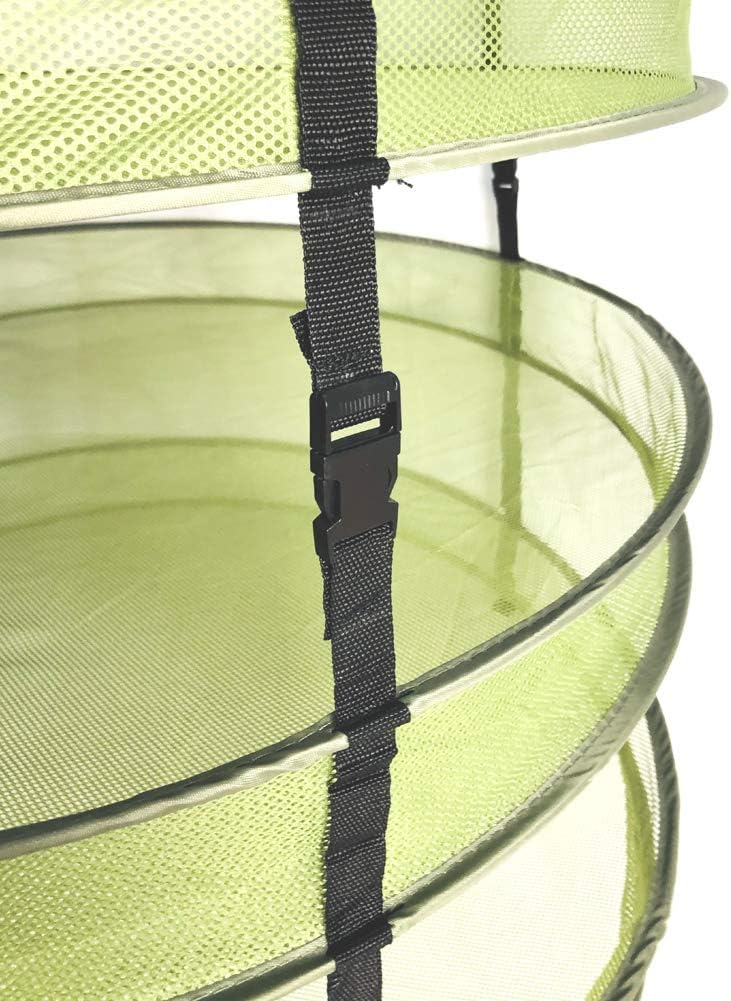 2 (2 HORTIPOTS Hanging Drying Racks FT Mesh Herb Dryer for Herbs and Clothes FT Diameter, Green)