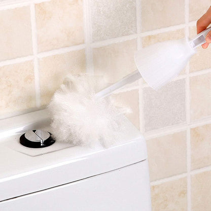 Multifunction Squeeze Water Cotton-Type Toilet Cleaning Brush - Soft Bristle Home Toilet Brush with Holder